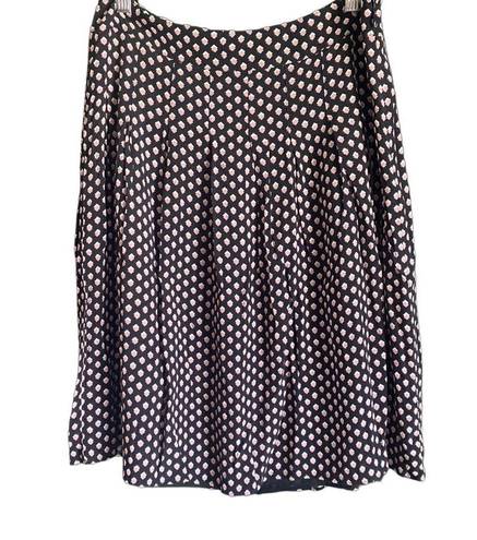 TalbotsBlack/Pink/White Print Pleated Skirt. Size 6P.