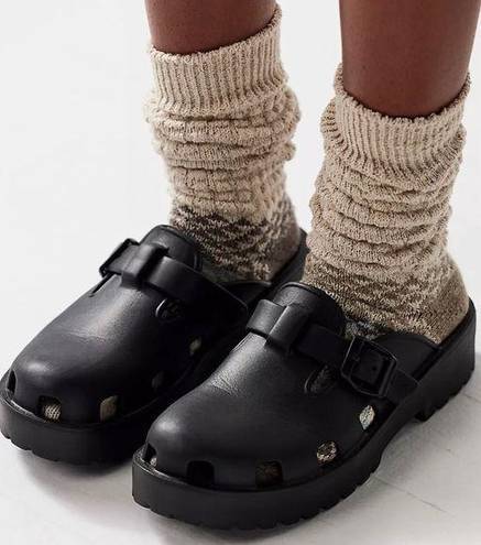 Free People  Size 39 EU / US 8 Karlie Buckle Clog in Black New NWT