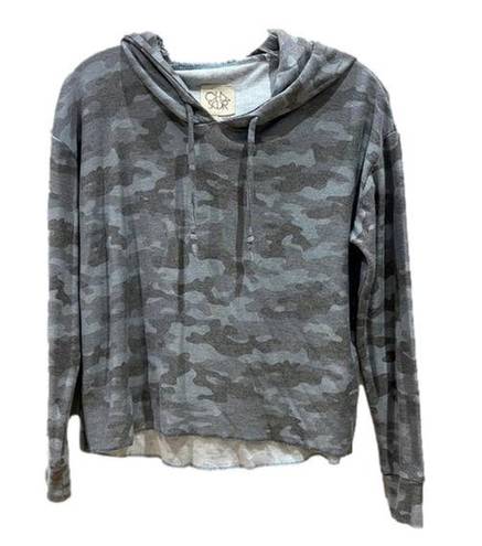 Chaser  Camouflage Hooded Long Sleeve Tee Shirt Hoodie Lightweight Sweatshirt S