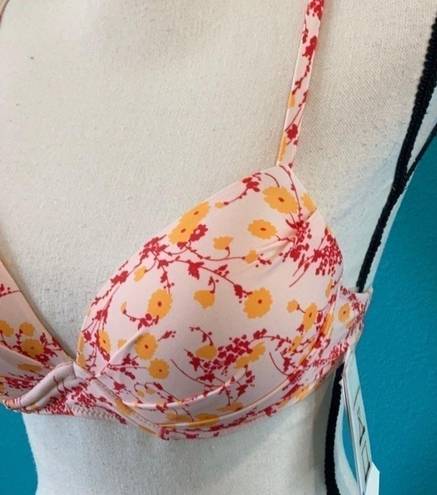 Raisin's New with tags  pink and orange floral bikini top