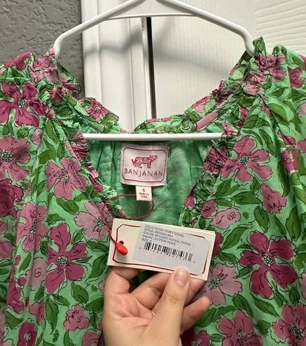 Tuckernuck  Banjanan Poppy Floral Short Sleeve Maxi Dress Size Small NWT