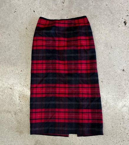 Talbots Vintage Plaid Maxi Skirt