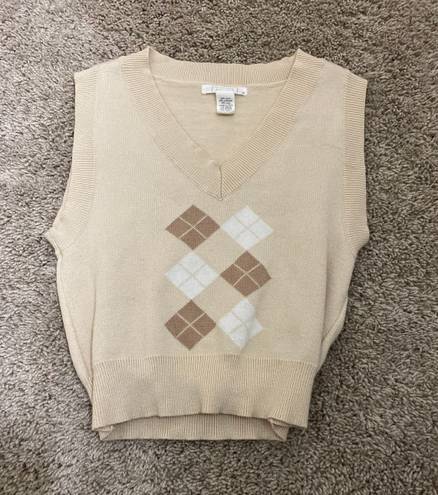 Full Tilt Beige Sweater Vest