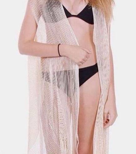 New in Package Womens Gold Fringe Beach Semi