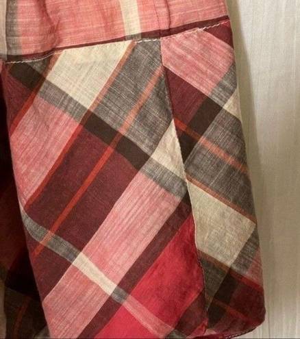 Talbots  Skirt A-Line Pleated Plaid Pattern 4