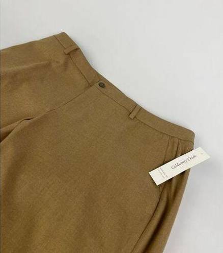 Coldwater Creek  Natural Fit Beige Pants NWT P14 Petite 14 NEW Bootcut Leg