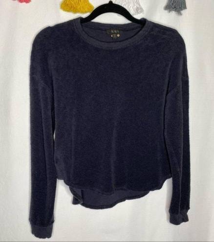 Alala Revolve  Curved Hem Knit Jumper Sweatshirt in Black
