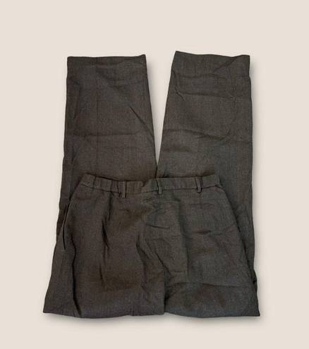 L.L.Bean Vintage Y2K  High Rise Wool Trousers Gray 12