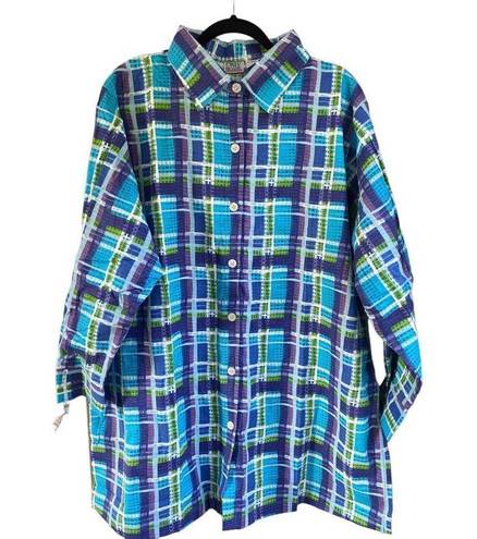 Only  Necessities plus size button up 1X womens long sleeve shirt