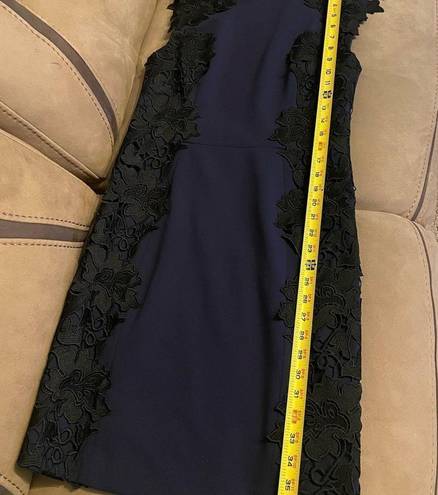 Betsey Johnson Betsy Johnson midnight Blue/ Embroidered lace dress size 6