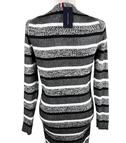 Tommy Hilfiger  Duster Sweater Black White S/P New