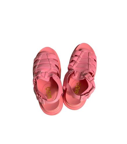 EGO BarbieCore  Nicola pink fisherman gladiator platform sandals 8.5-9