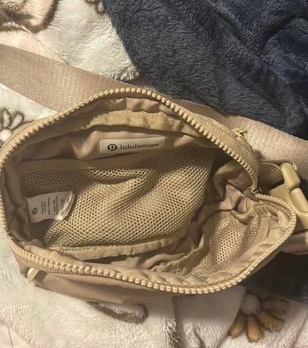 Lululemon tan  belt bag