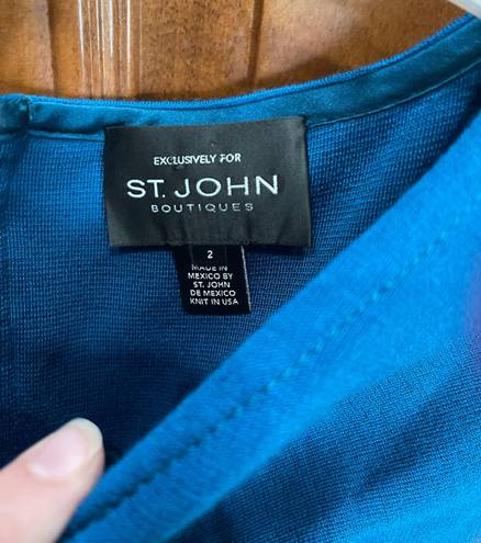 St. John knit blue dress size 2