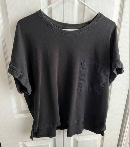 Avia cropped workout tee in black size XL