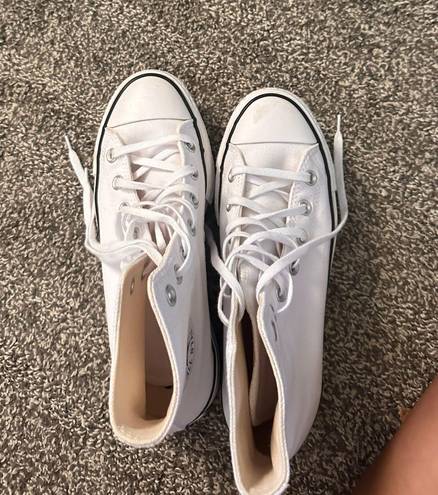 Converse White Platform Sneaker