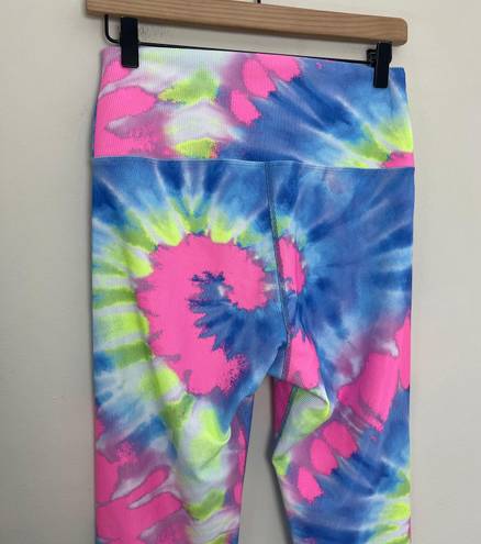 Beach Riot - Ayla Ribbed Blue Tie Dye Leggings