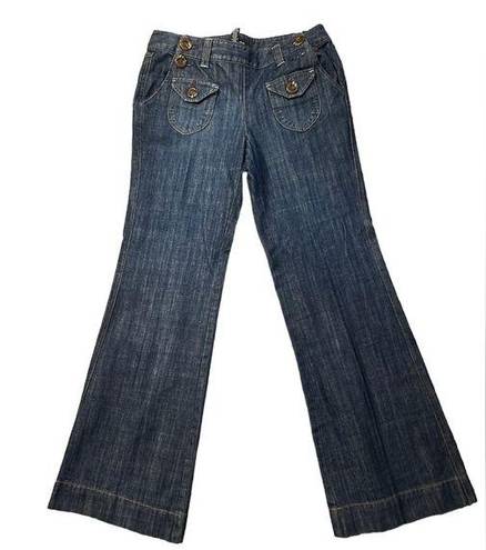 INC  Denim Jeans - Size 8  Medium Denim Flare Bottoms