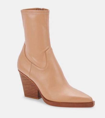 DV by Dolce Vit Dolce Vita Boyd Leather Booties in Tan Leather