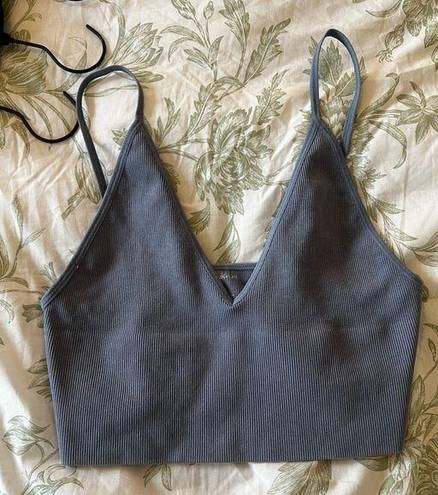 By Together Medium tiny bra top bluish gray color