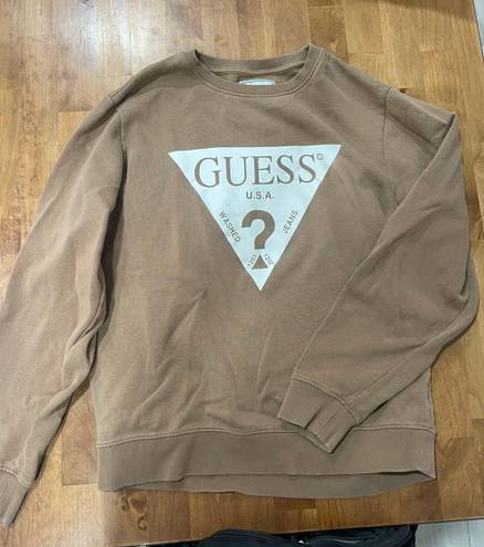 Guess Brown Crewneck Sweatshirt