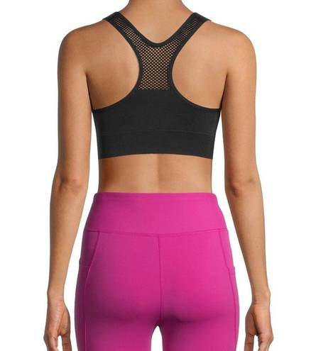 Avia  Womens Seamless Sports Bra Size Small 4-6 Minimum Support Pads Black New