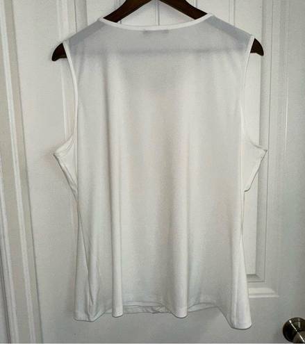 Tommy Hilfiger  white sleeveless blouse women XL