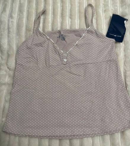 Brandy Melville Pink Polka Dot Singlet