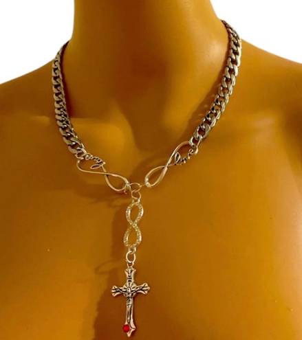 infinity Rosary Charm Necklace