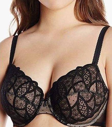 PINK Victoria's Secret Date Plunge Push Up Multi-Way Bra Black Strapless 32D