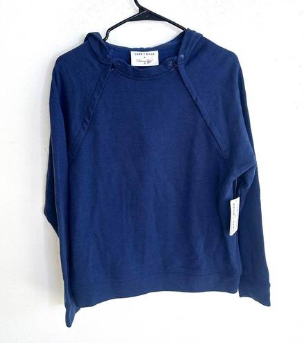 Oscar de la Renta NWT  Care Wear Small Womens Chest Port Access Hoodie Blue