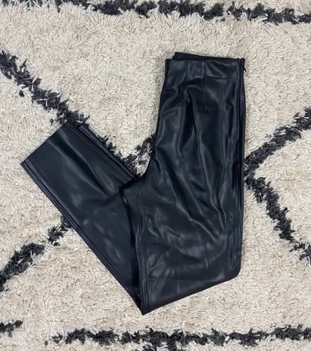 Lulus Black High Waisted Faux Leather Pants