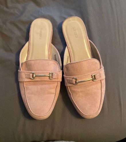 Forever 21 pink mules 8