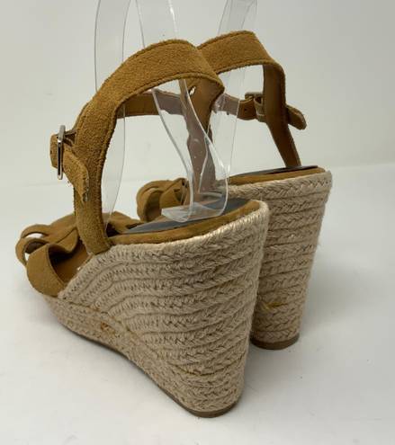 DV by Dolce Vit Dolce Vita Genuine Suede Leather Open Toe Jute Woven Wedges High Heels Shoes 11