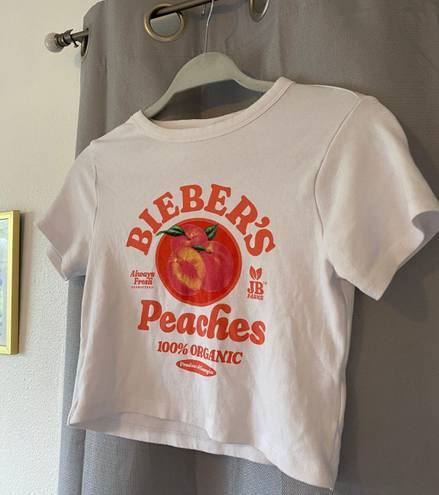 Cotton On Justin Bieber peach baby tee