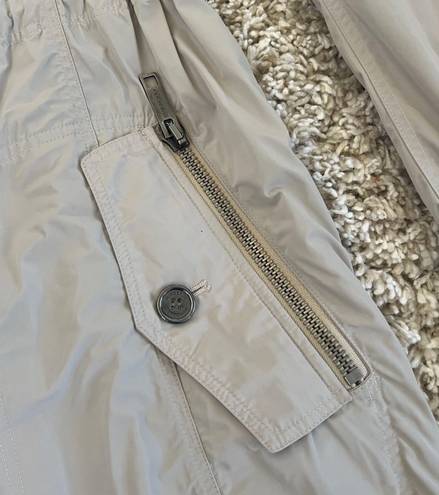 Burberry EUC  BRIT Beige Cinch Waist Lightweight Jacket