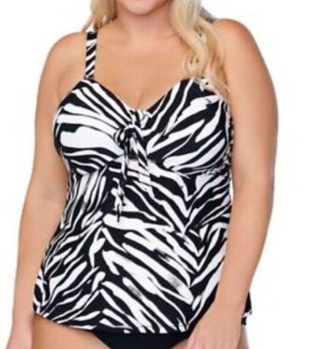 Raisin's  Curve Plus Size Meru Zanzibar Tankini Top