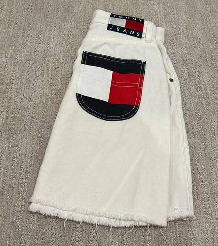 Tommy Hilfiger White Denim Skirt