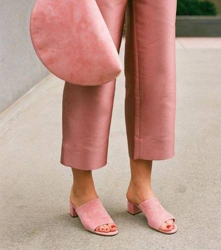 L.A.M.B. Mansur Gavriel Leather Mules Slides Bubblegum Pink Sz:38.5