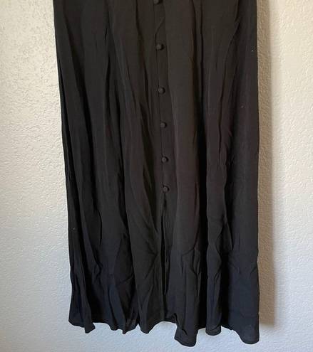 The Row NWT A Black Button Front Midi Dress X-Small