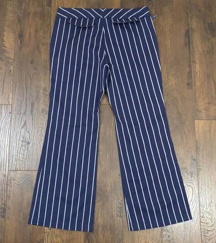 Tommy Hilfiger  Navy/Striped Wide Leg Trousers