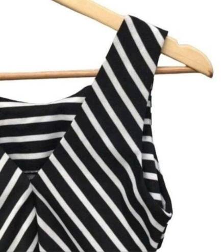 Bisou Bisou  Black & White Chevron Cutout Mini Dress New