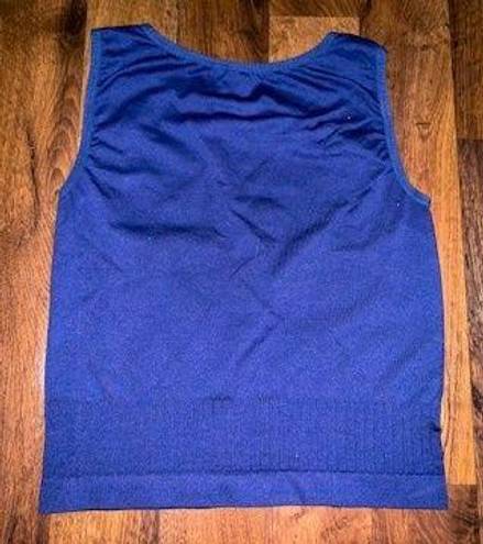 Athletic Works Women’s Blue Muscle Cropped Shirt Size Large