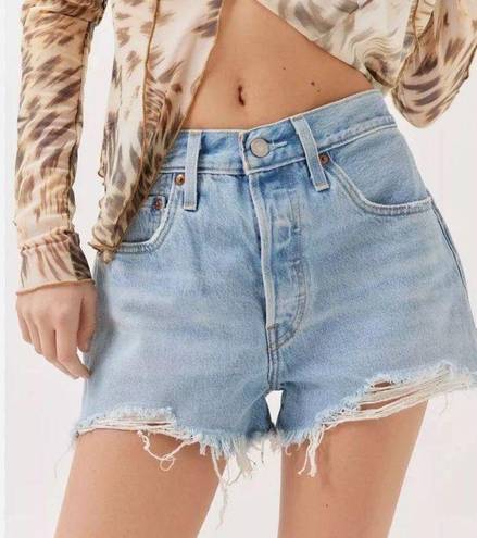 Levi’s ® 501 Original Cutoff High Waisted Denim Short Vintage Denim Light