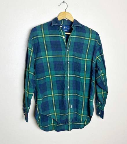 Polo Vintage  Ralph Lauren Oversized Plaid Shirt Size 6 EUC