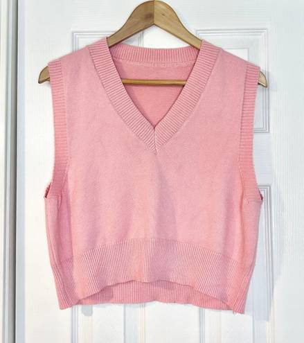 Vintage Barbie Pink Sweater Vest Sz M Size M