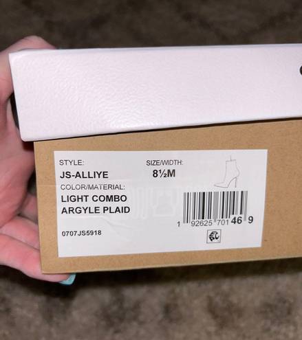 Jessica Simpson Alliye Argyle Bootie New In Box