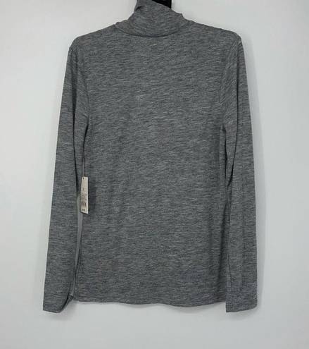 A New Day  GRAY LONG SLEEVE MOCK TURTLENECK MEDIUM