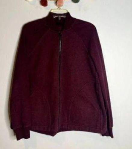 Lululemon  Maroon Pleat to Street Bomber jacket