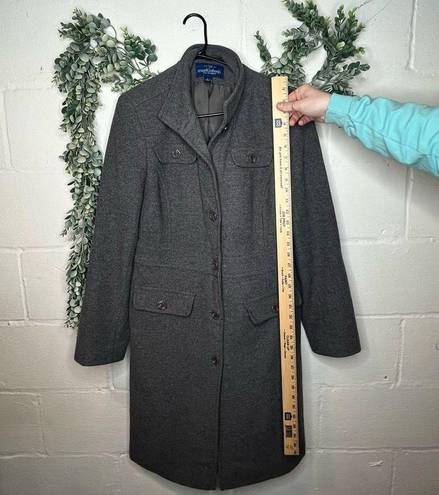 Mackintosh New England | women wool gray trench coat vintage Size L